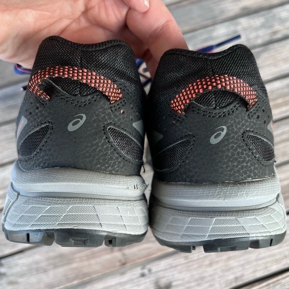 ASICS Gel-Venture 6 Rugged Trail Athletic Shoe Indigo Blue Black Coral Size 7.5 - Picture 8 of 11